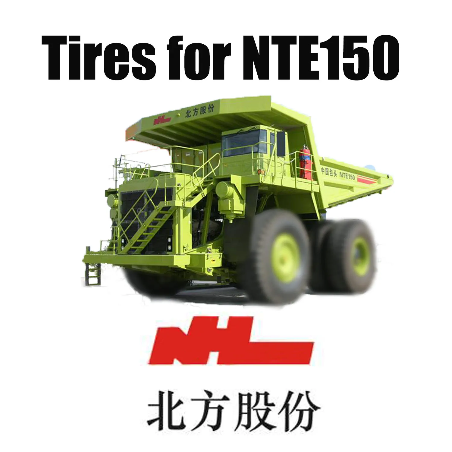 Dumper Trucks NTE 150 Equipped with 33.00R51 Specialty Mining OTR Tyres