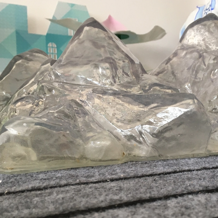 Artificial transparent resin iceberg props fake resin iceberg