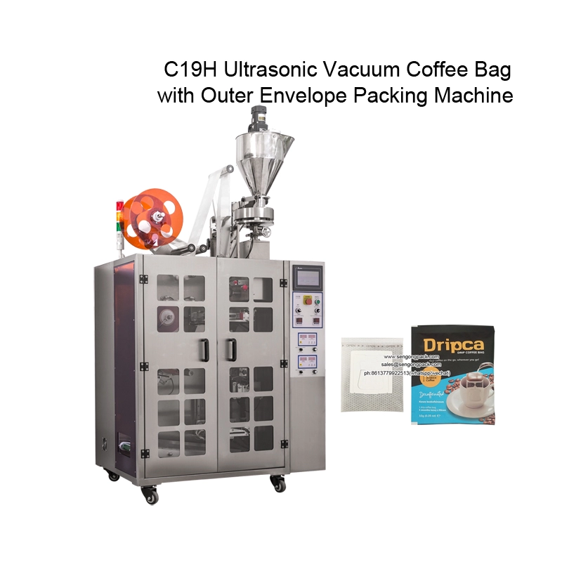 C19H Packing Machine for Italy Coffee with Ultrasonic Drip Bag Packing Machine