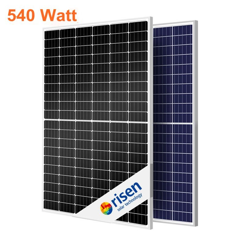 Risen PERC Solar Panel 530W 540W 550W Half Cells Monocrystalline PV Module 540Wp