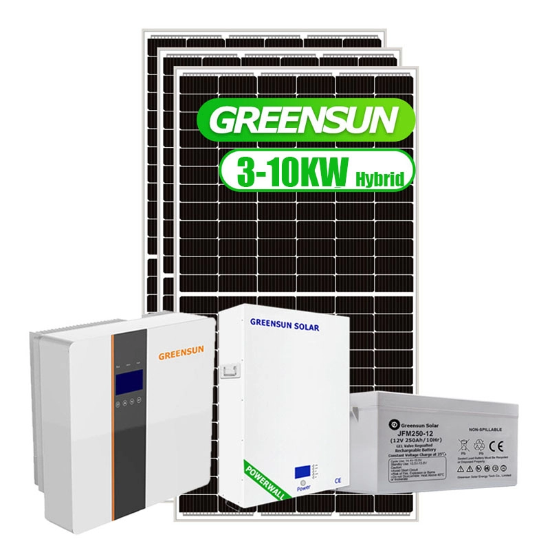 Storage Home Power Roof Solar Energy System 5kw 8kw 10kw Off Hybrid Solar Systems