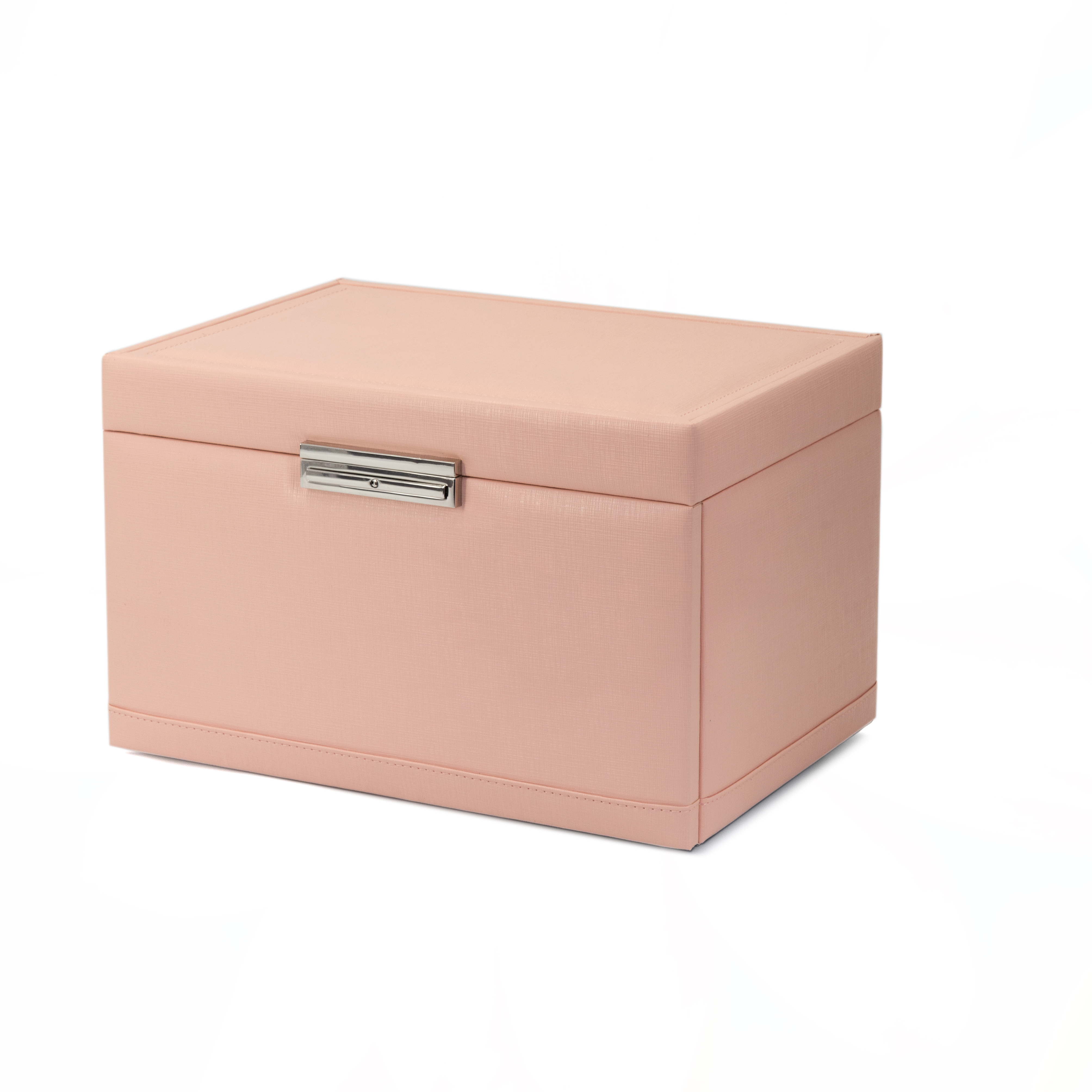 pink leather Drawers for jewelry storage box