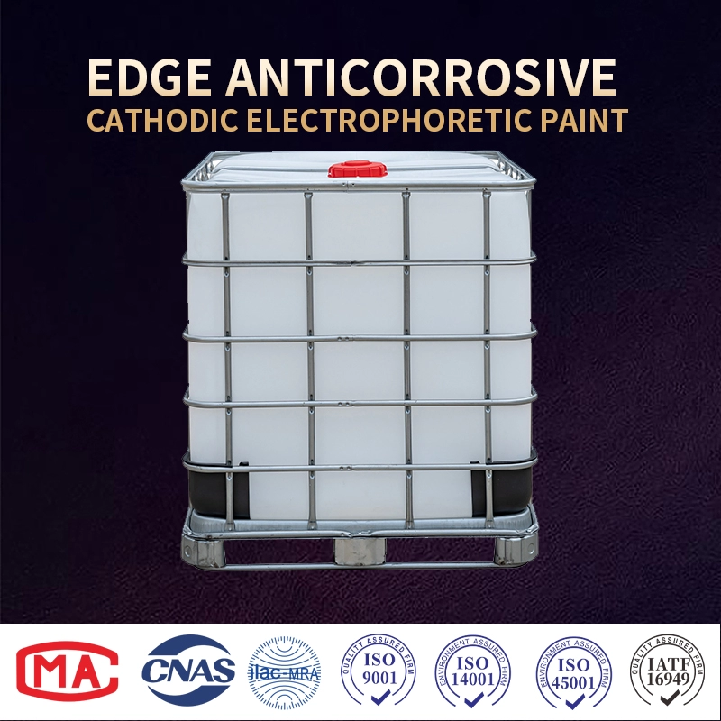 Edge anticorrosive cathodic electrophoretic paint