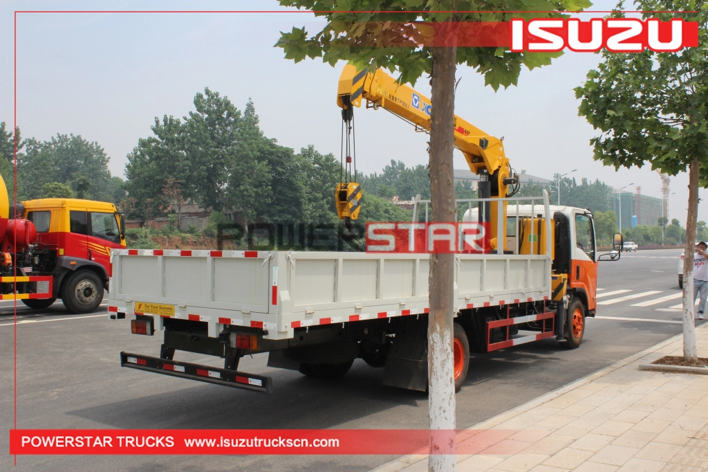 5ton Rwanda Isuzu Mobile Commercial Telescopic Boom Truck Mounted Crane