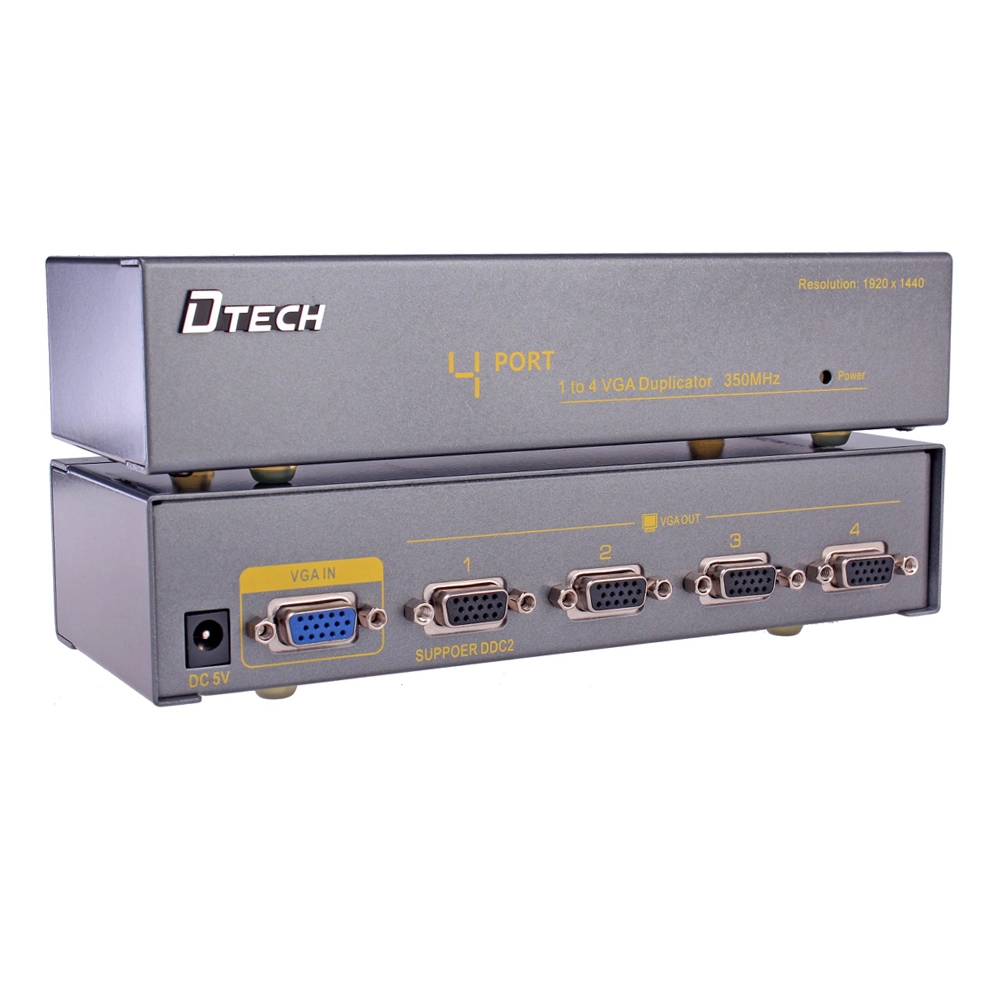 DT-7354 1 TO 4 350MHZ VGA SPLITTER