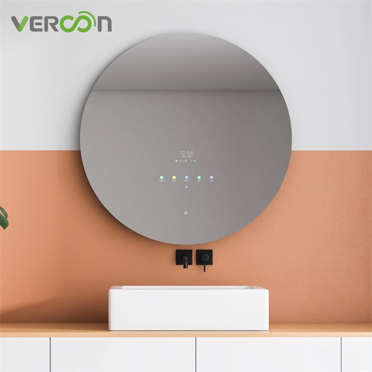 Vercon Round Smart Mirror with Light Led Vanity Mirror