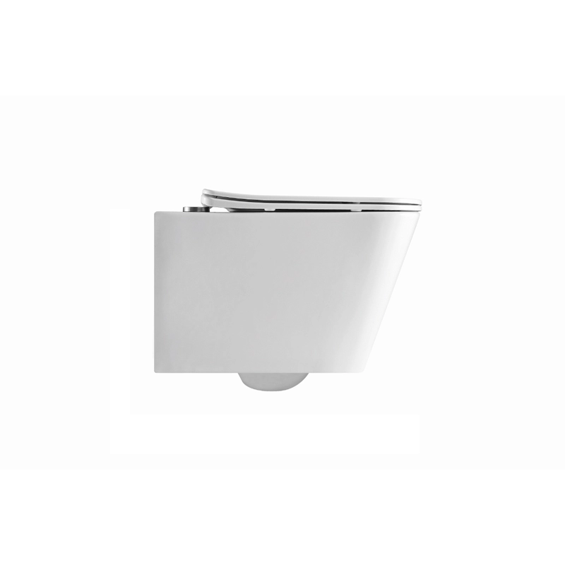 Modern White Square Wall Mounted Toilet