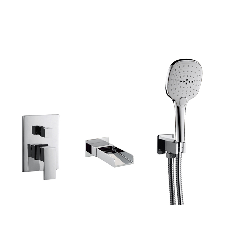 concealed matt black bath taps_Chrome_wall_mounted_brass_bathroom_bath_taps_set_Badewannenarmaturen_Badkraan_NEUNAS_11252