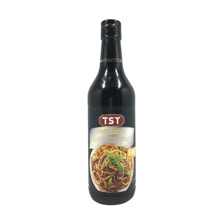 500ml glass bottle cooking light soy sauce