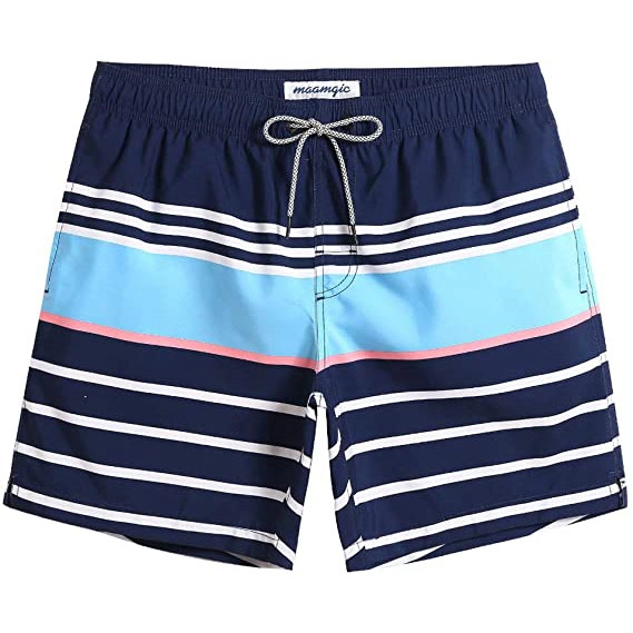 Men's Fit Quick Dry Bright Swim Trunks Summer Board Shorts