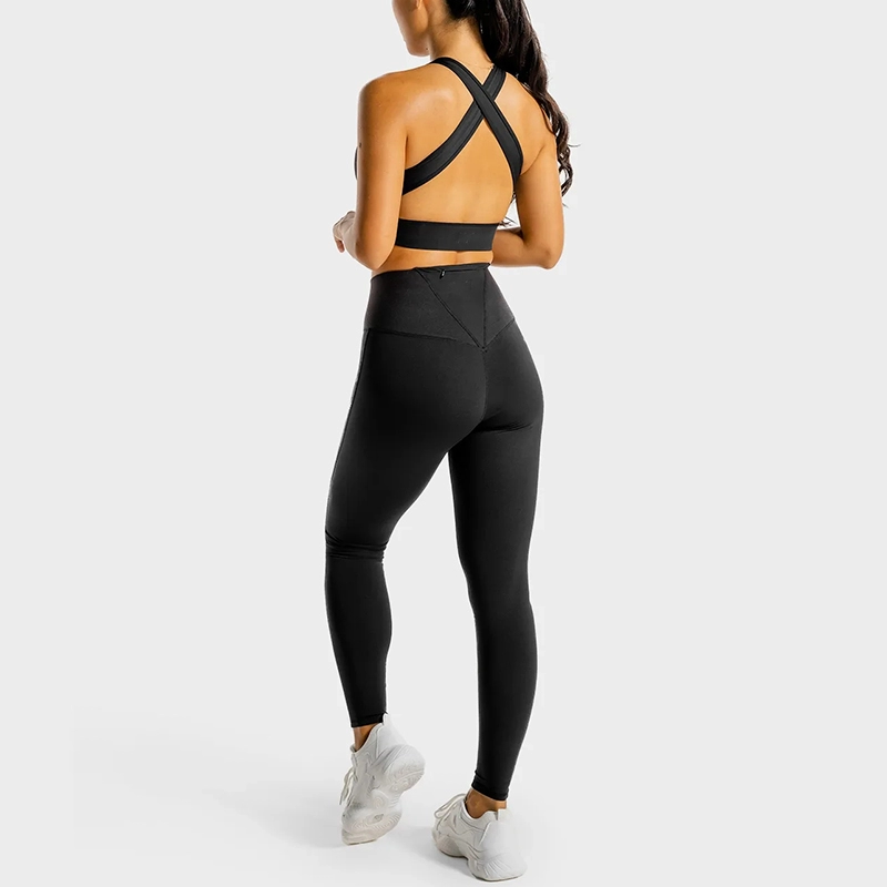 Ladies Fitness Two Piece Sports Compression Yoga Set