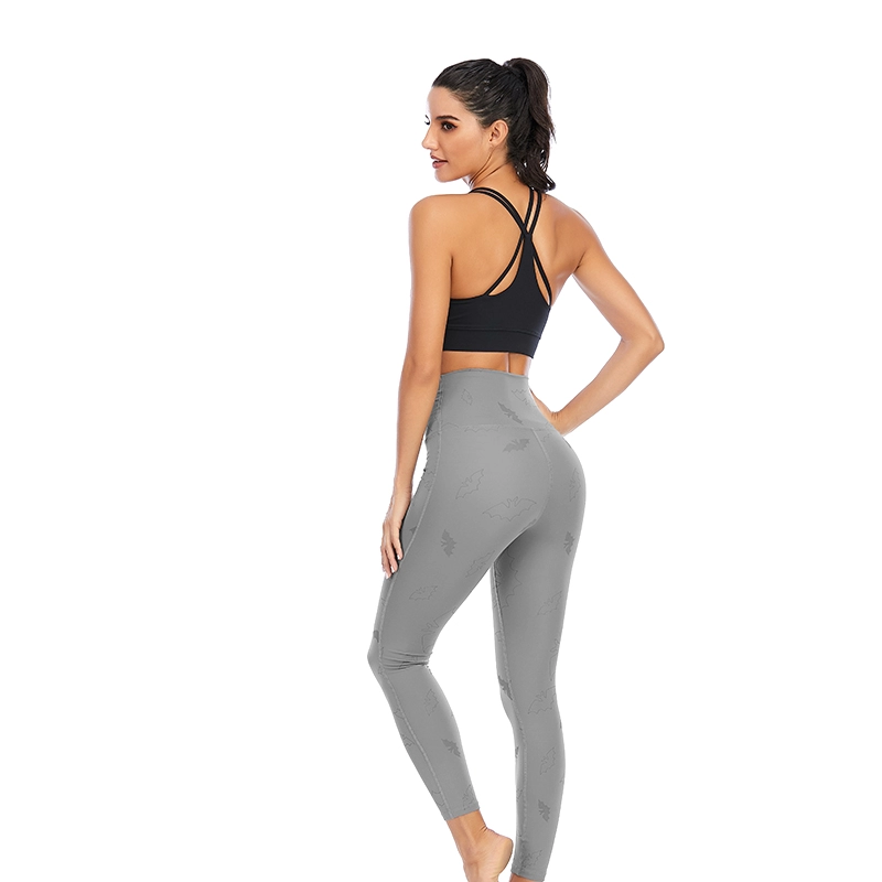Custom Squatproof Sliming Grey Gym Yoga Active Leggings