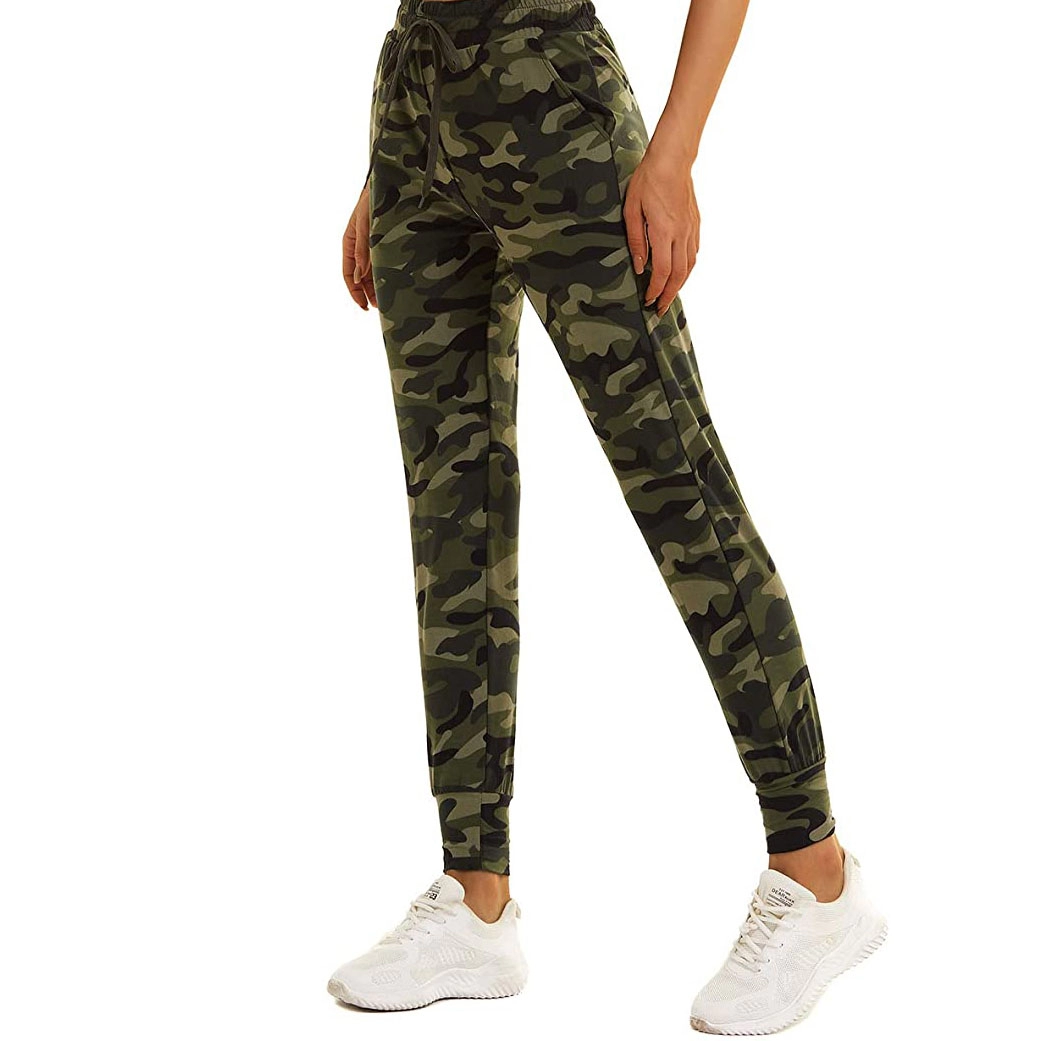 Womens High Waisted Yoga Lounge Joggers Workout Pants