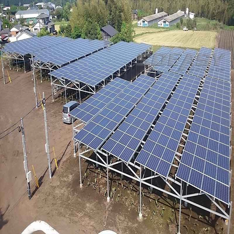 500KW Solar Panel Rack Ground Structure