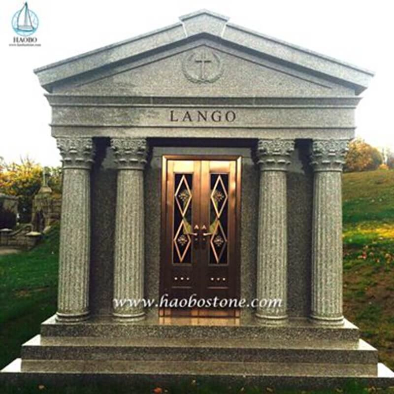 Manufacturer Customized 6 crypts Design Granite Mausoleum