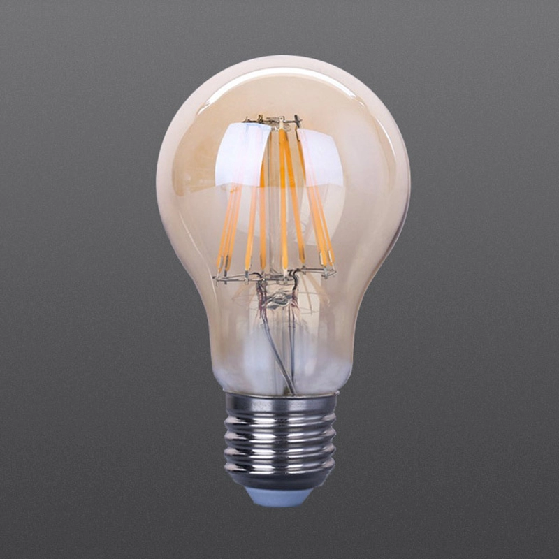 Quality Amber color LED filament bulbs
