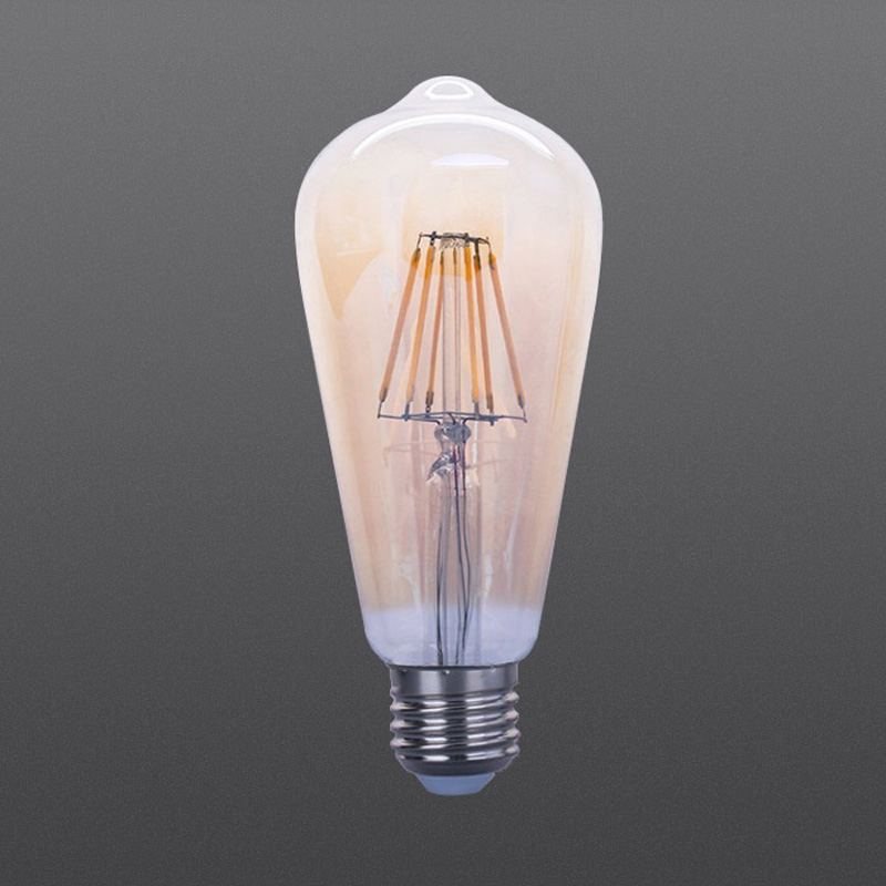 LED filament bulb ST64 8W