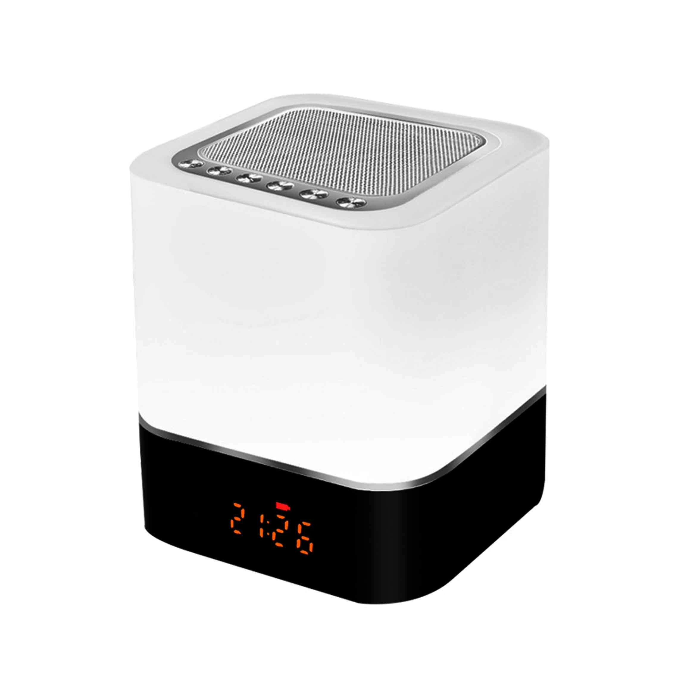Night Light Bluetooth Speaker With Electronic Clock