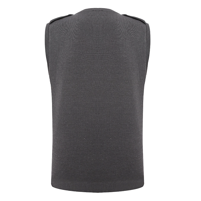 Georgia military air force dark grey sleeveless v neck sweater