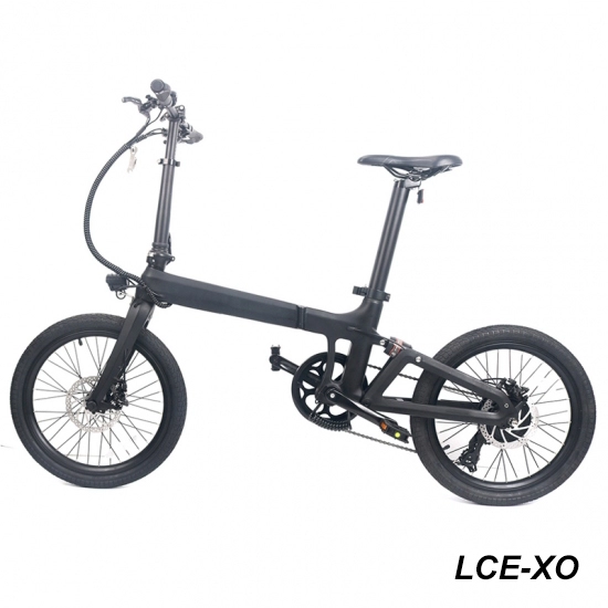 LightCarbon New Carbon Foldable Electric Bike LCE-XO