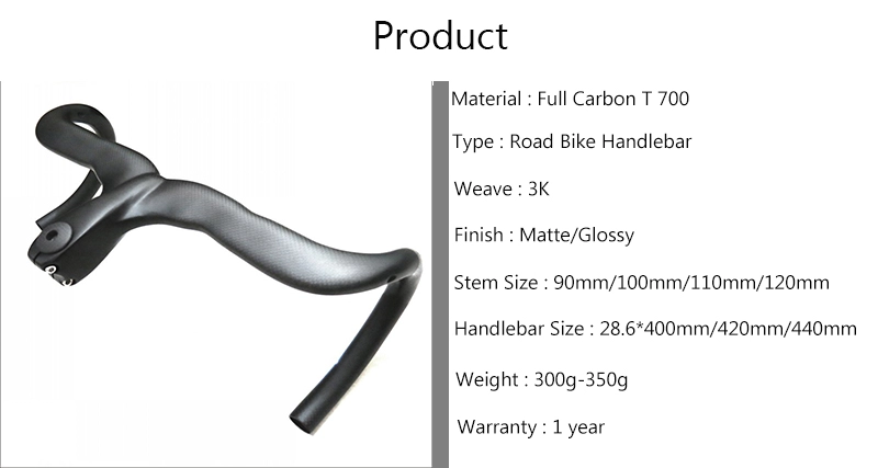 Carbon Fiber Road Bike Handlebars