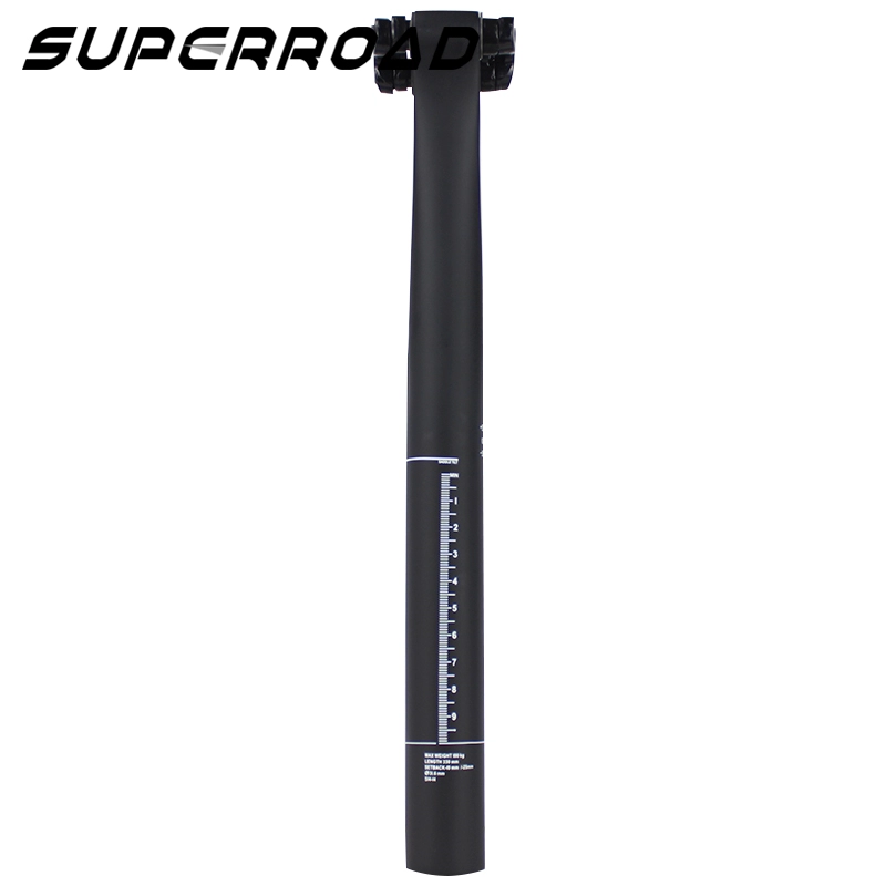 Superroad 330mm Carbon Bike 5/25 Degree Setback Seatpost