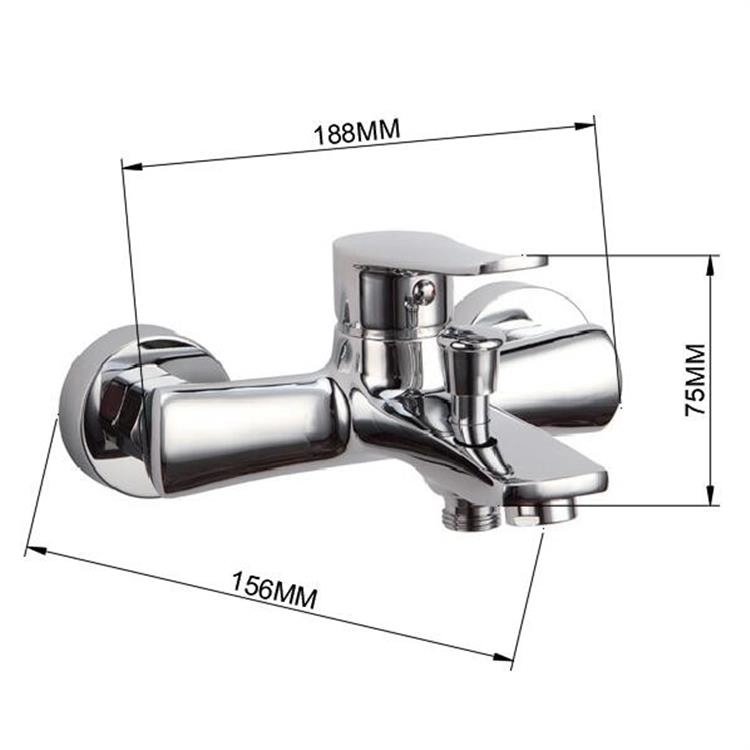 Bathroom Chrome Water Shower Faucets