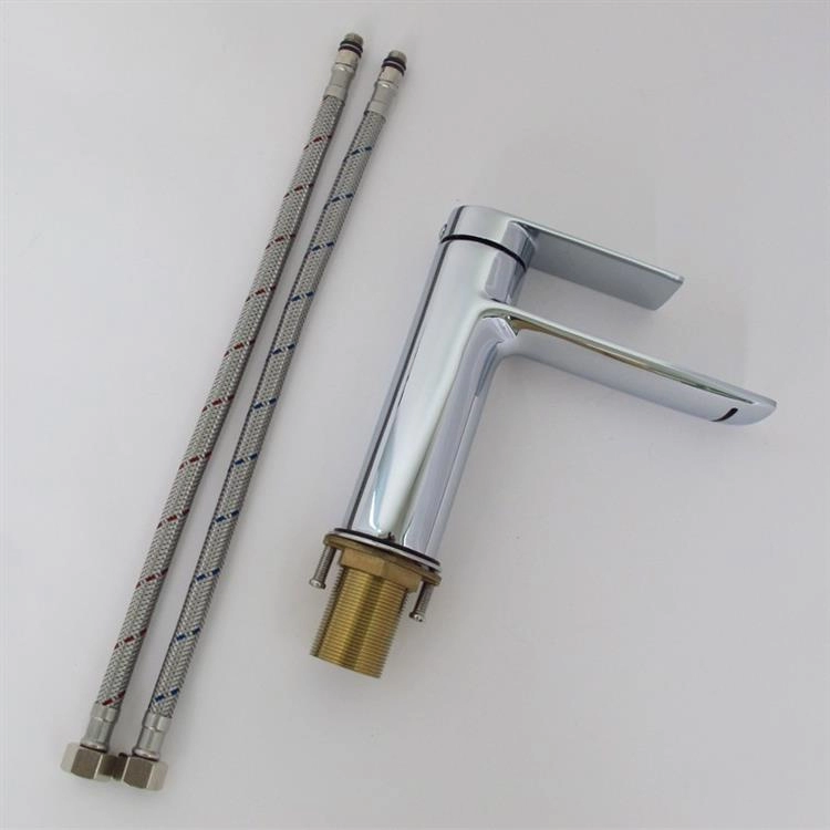 Single Handle Brass Hot Cold Water Mixer Basin Faucet