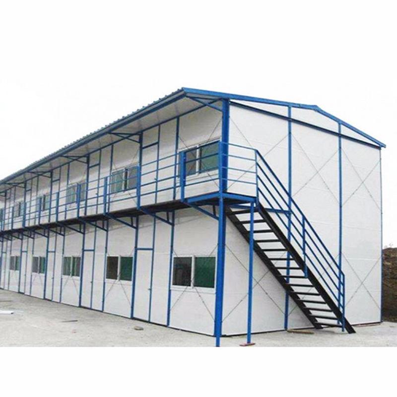 Africa Noise Insulation Foam Light Steel Structure Modular Prefab House Camp