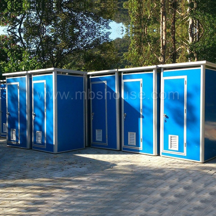 Prefabricated Double Toilet Position Outdoor Portable Mobile Toilet