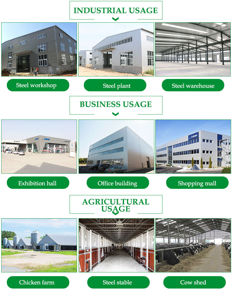 Steel structure warehouse building