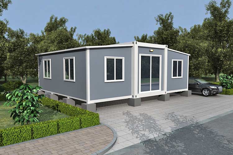 Expandable container house