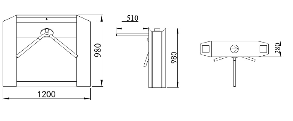 waist high turnstile