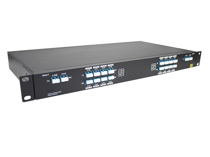 Dual Fiber 8CH C29-C36 with 1310nm DWDM OADM, WEST TO EAST