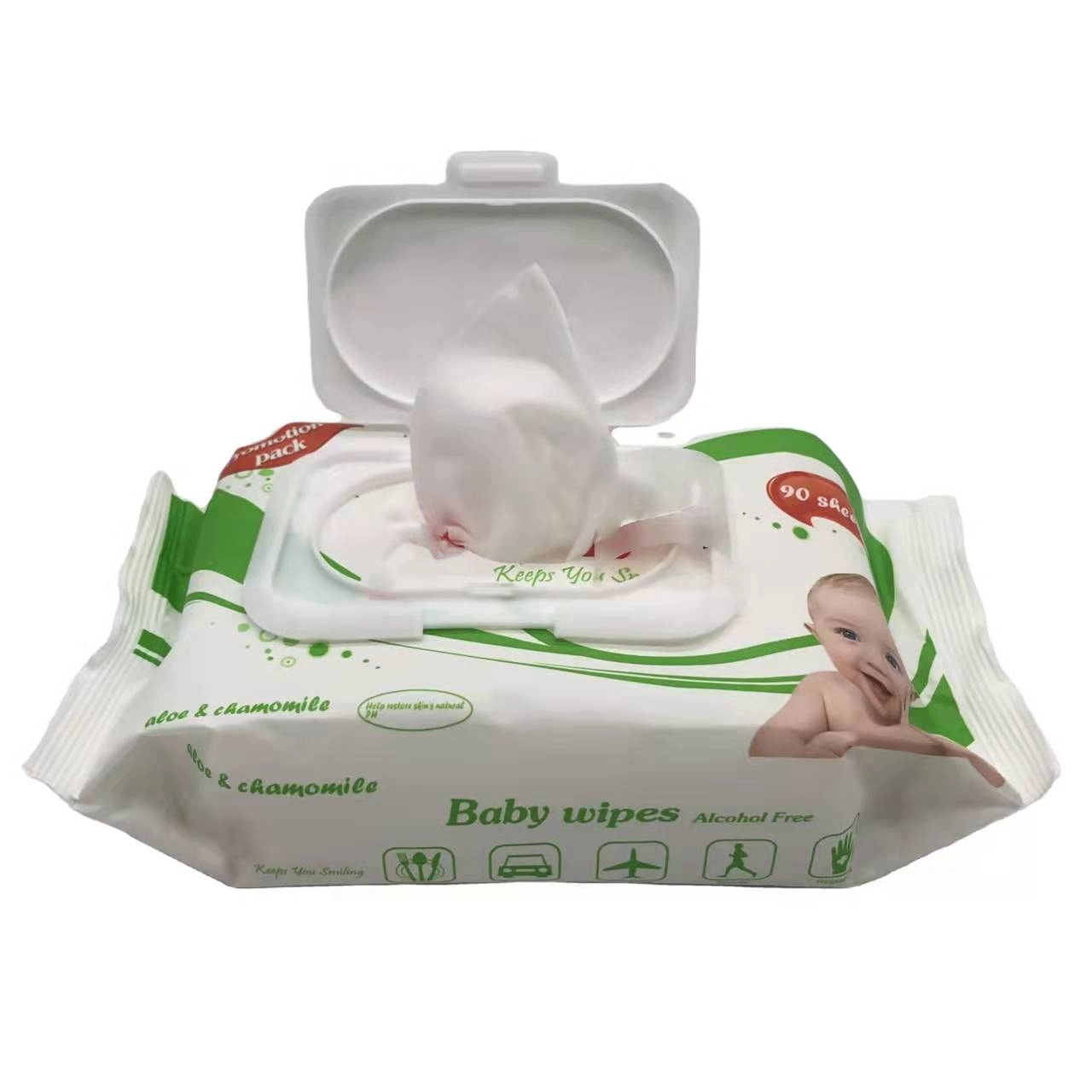 Nice Plastic-Free Clean Baby Wet Wipes
