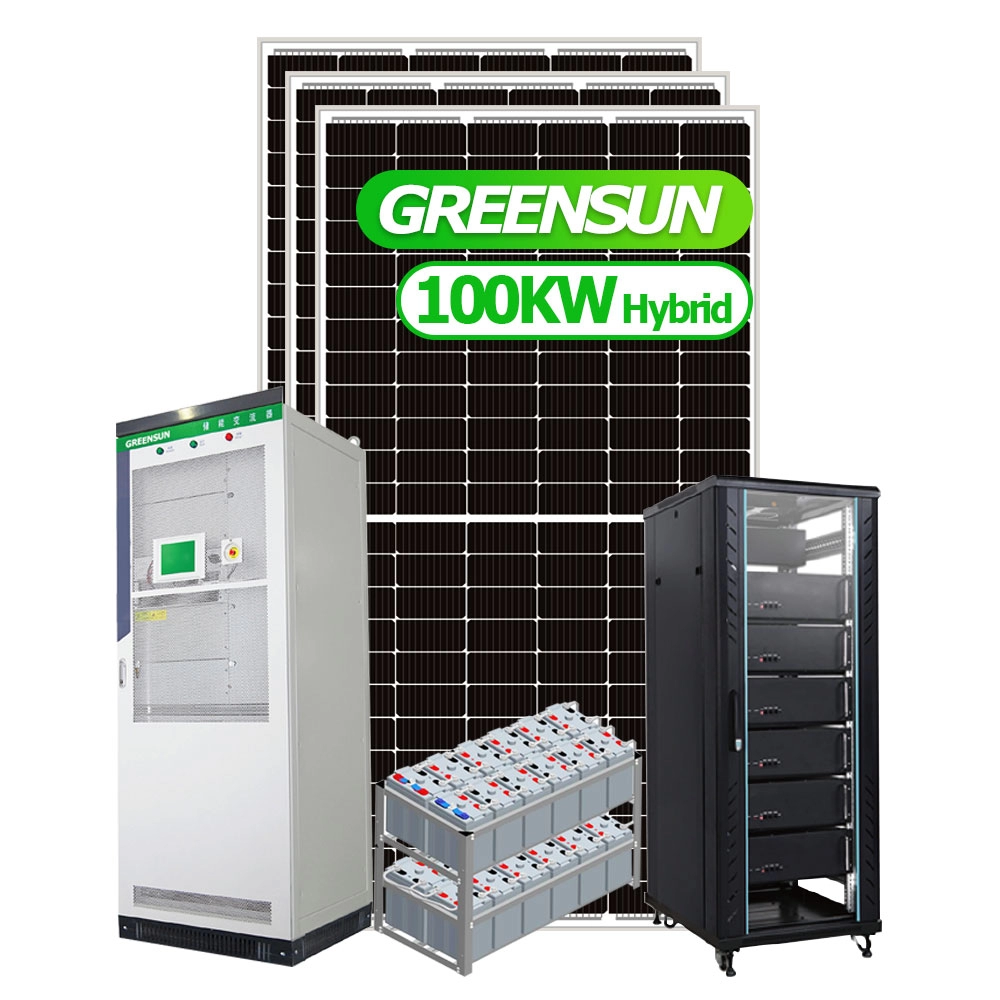 Hybrid 80KW 90KW 100KW Storage Solar Power Station 100KW Solar Energy Systems for Hotel Farm Factory