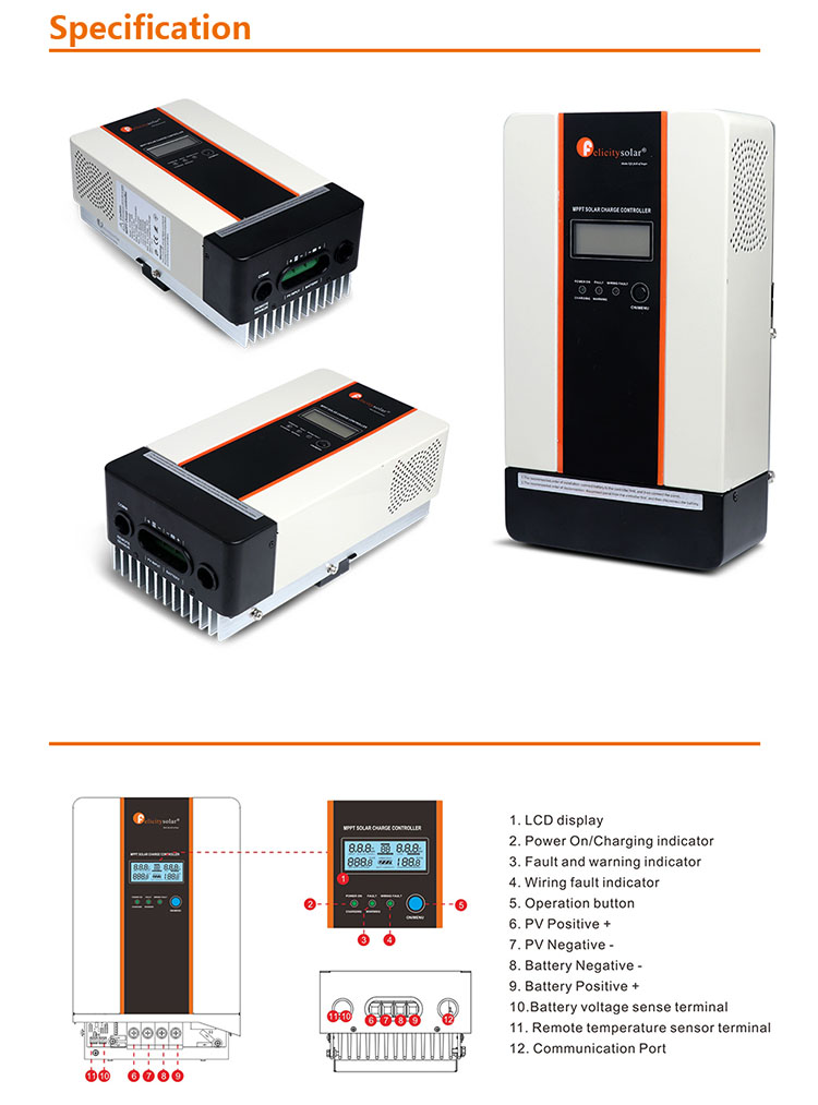 High Efficiency 98% Solar PV Off Grid Charger