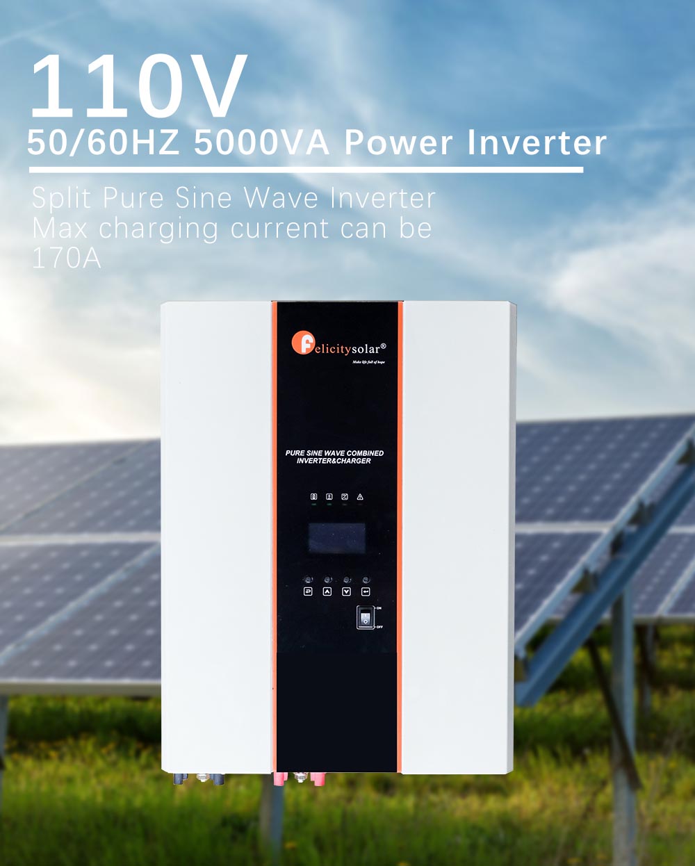 solar panel and inverter