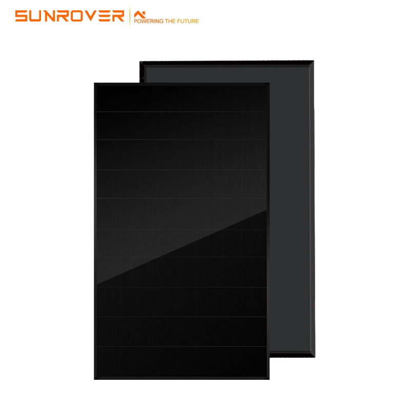 All black 375w 380w shingled solar panels 375w overlaping  panels