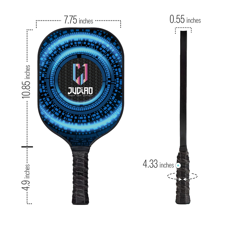 Custom carbon fiber pickleball paddles