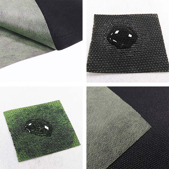 Green weed control fabric