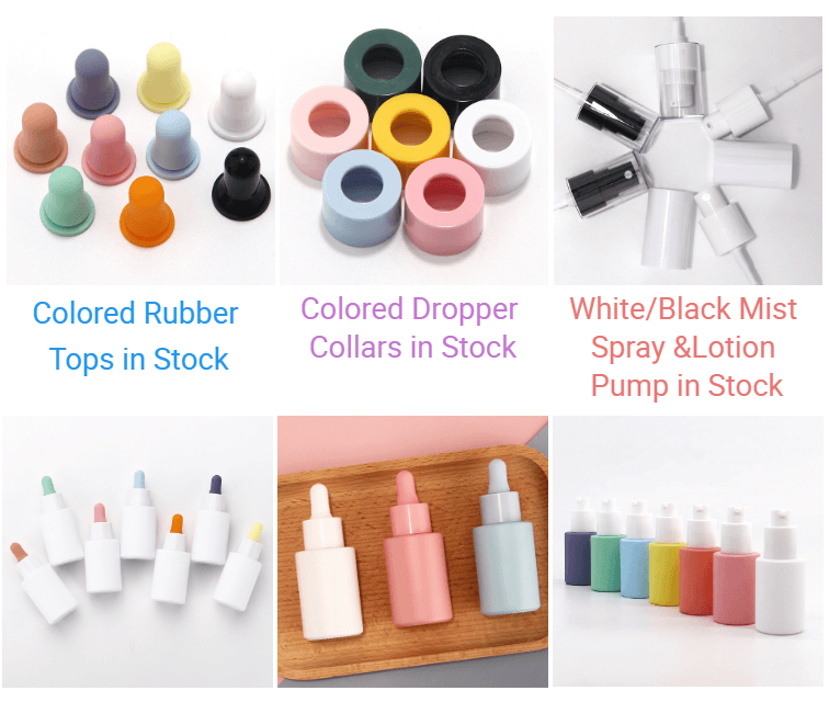 multiple color dropper bottle