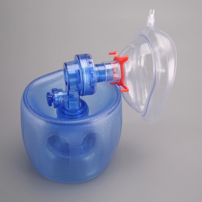 PVC anesthesia face mask without check valve