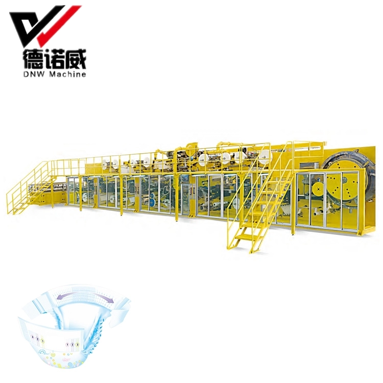 Full-servo Full Elastic Waistband Baby Diaper Making Machine