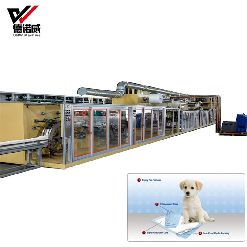 DNW Low Cost Full Servo Automatic Manufacturing Pet Under Pad Machine Production Line