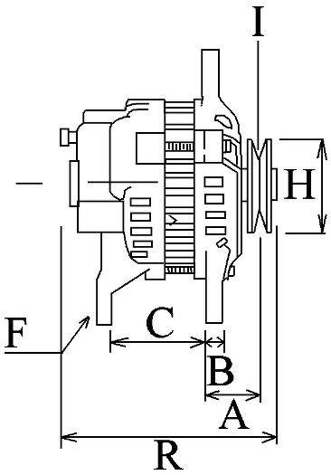 Alternator 128271-77200 