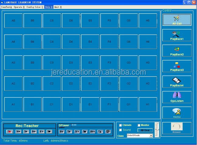 Hot selling school teaching resources language laboratory system