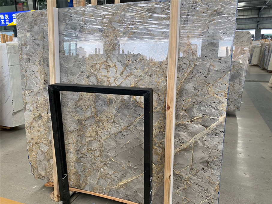 Tundra Gold Marble Slab