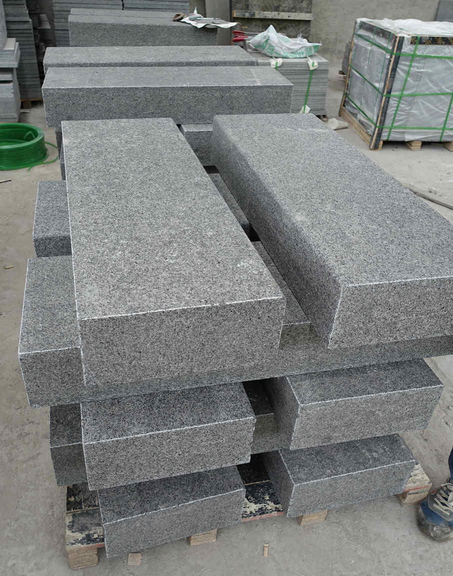 g38 granite flamed and brushed kerbstones