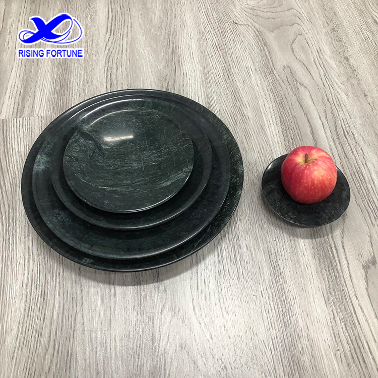 Round marble fruit tray